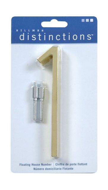 Number 1 House Brass 5in