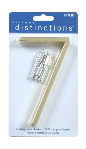 Number 7 House Brass 5in