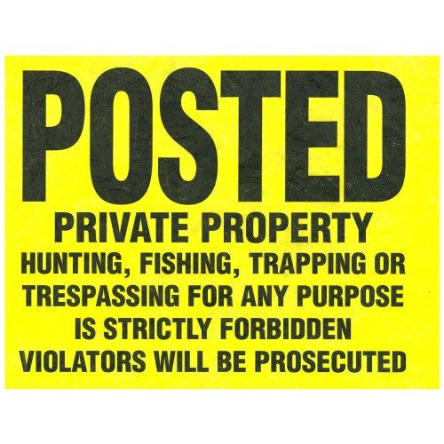 SIGN PRIVATE PROPERTY 11 X 11