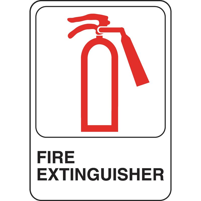 Fire Extinguisher Sign Symbol 5in x 7in (5029028