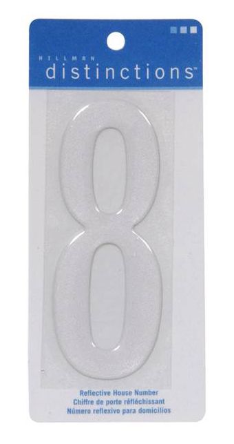 Number 8 House Reflective 4in