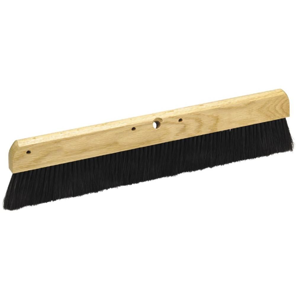 Wood Backed Concrete Broom 24in
