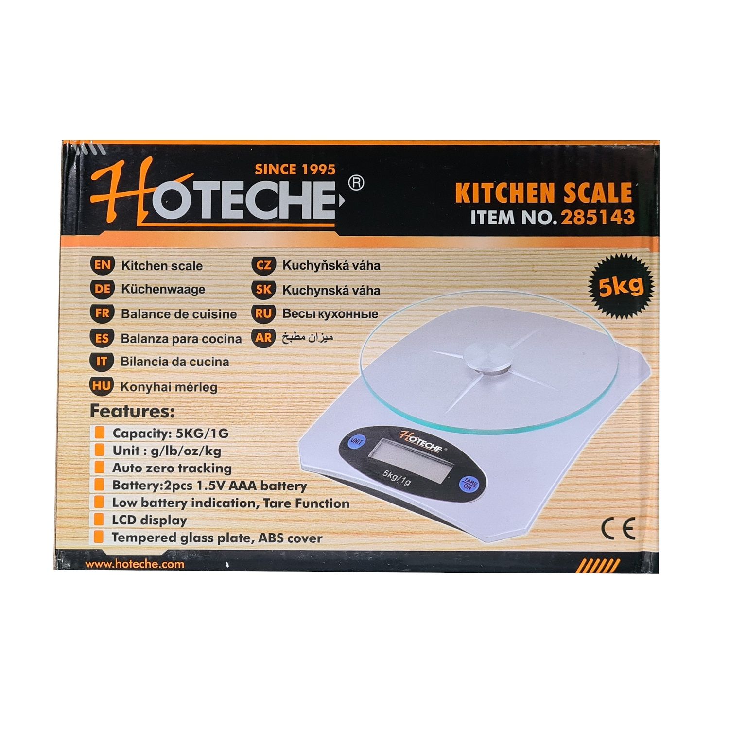Hoteche Kitchen Scale 5kg (285143)