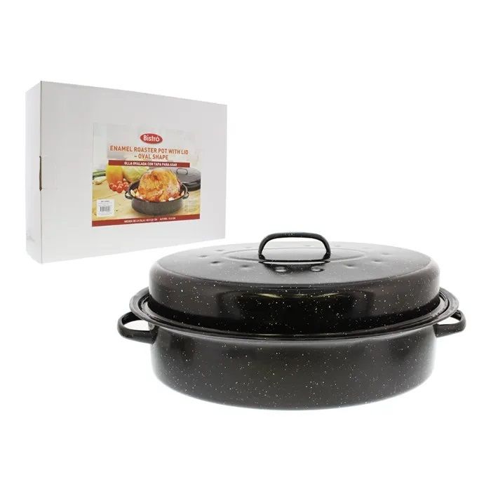 Bistro Enamel Roasting Pot 14.56 x 10.23 in. (713-05807)