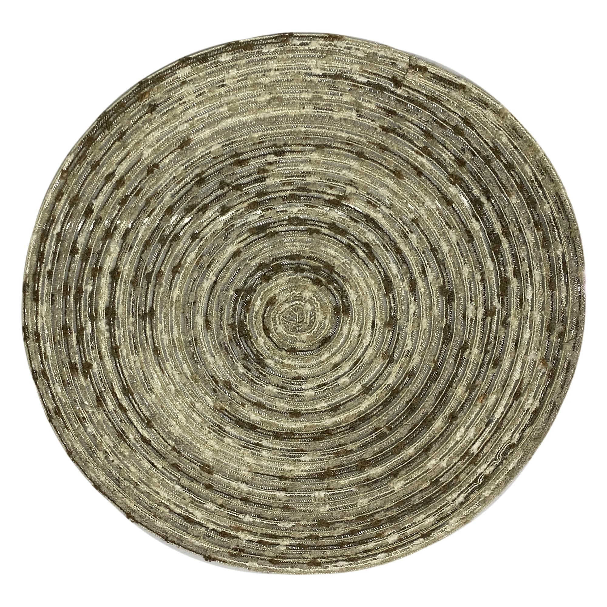 Concentric Circle Place Mat Brown Beige Blended (180-0500105)