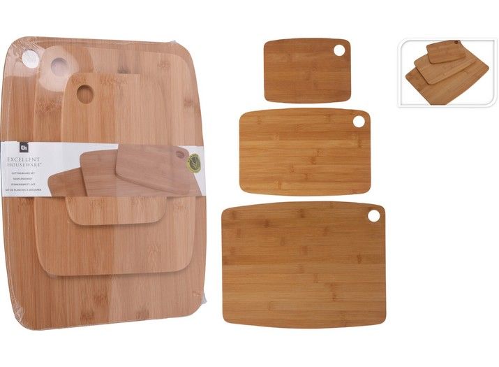 Cutting Board Set Bamboo 3pc (044184)