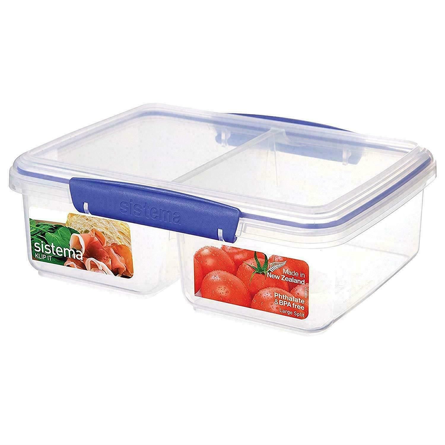 Sistema Klip it Large Split Compartment Food Container 1.9 litre (1720-0320)