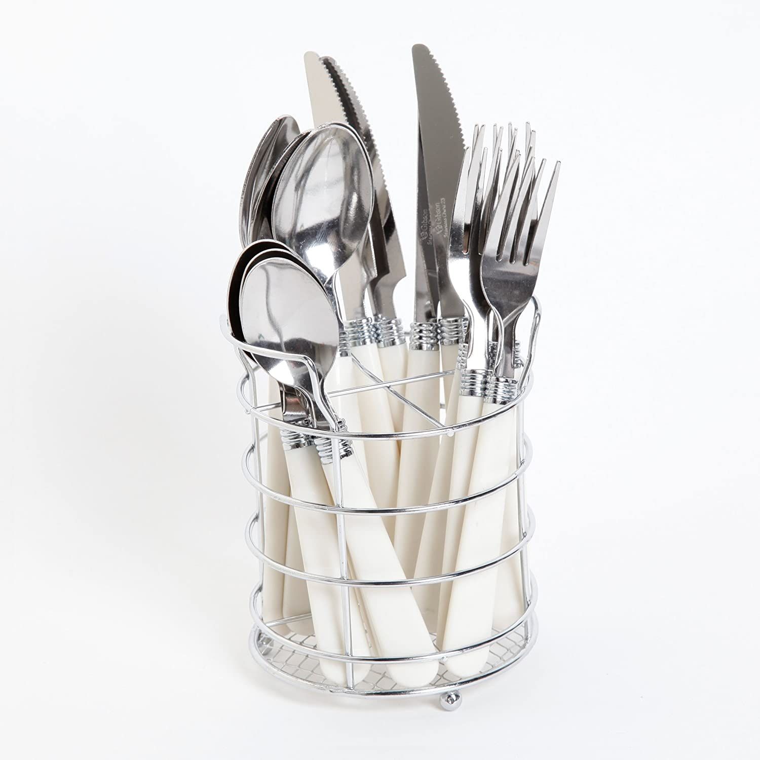 Gibson Flatware Set And Caddy 16pc