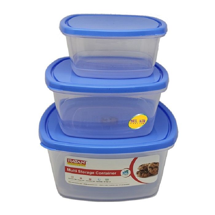 Ratan Mutli Storage Container Assorted 3 Pcs