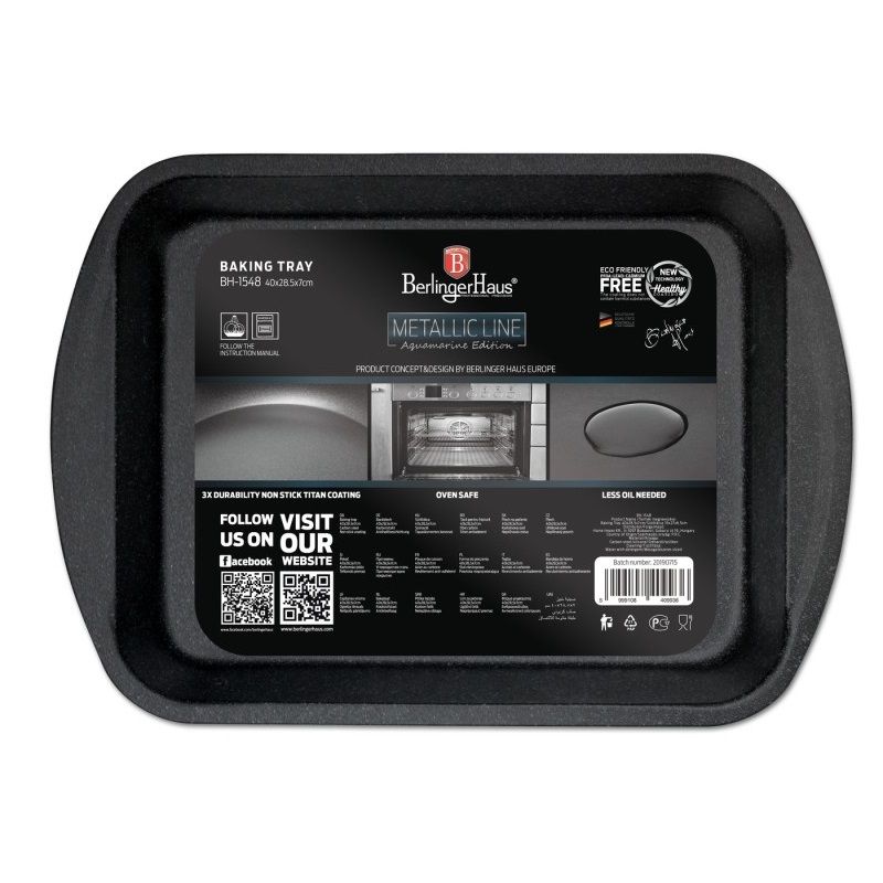 BerlingerHaus Baking Tray 40 x 28.5 x 7 cm (713-BH1548)