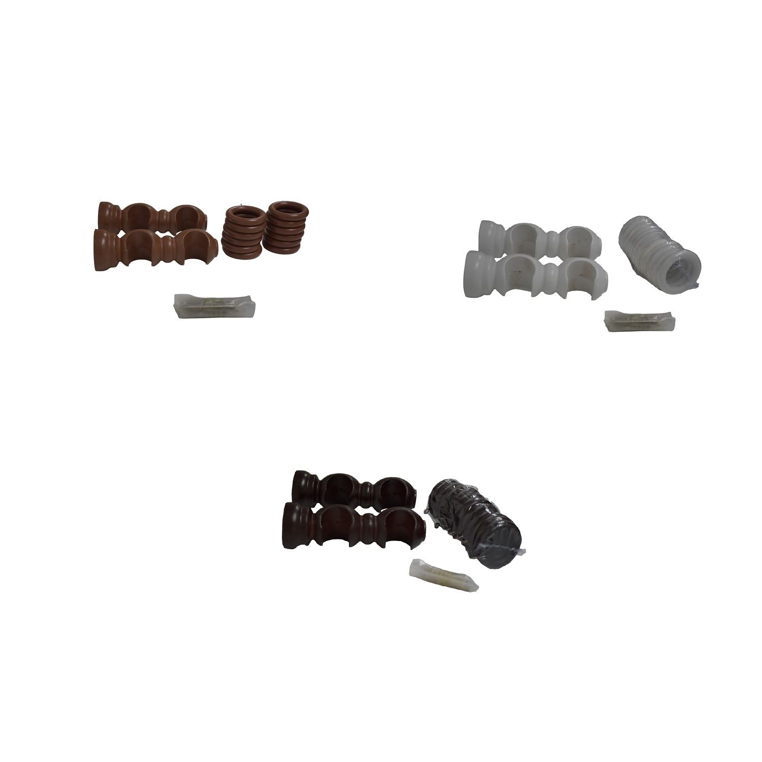 Curtain Double Bracket Wooden Assorted Colours (7904848)