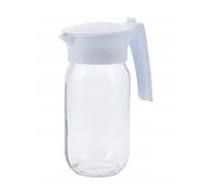 White and Clear Glass Pitcher 1000ml (010000590)