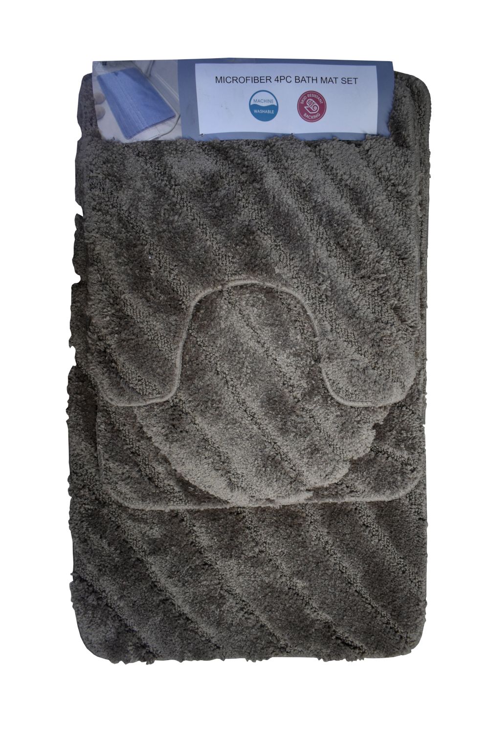 Microfiber 4pc Bath Mat Set