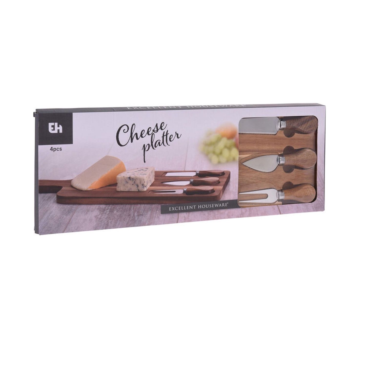 Excellent Houseware Cheese Board and Knives 4 pcs (077578)