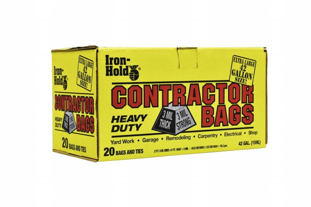 Contractor Garbage Bags 42gal Twist Ties 20pk (6038574)