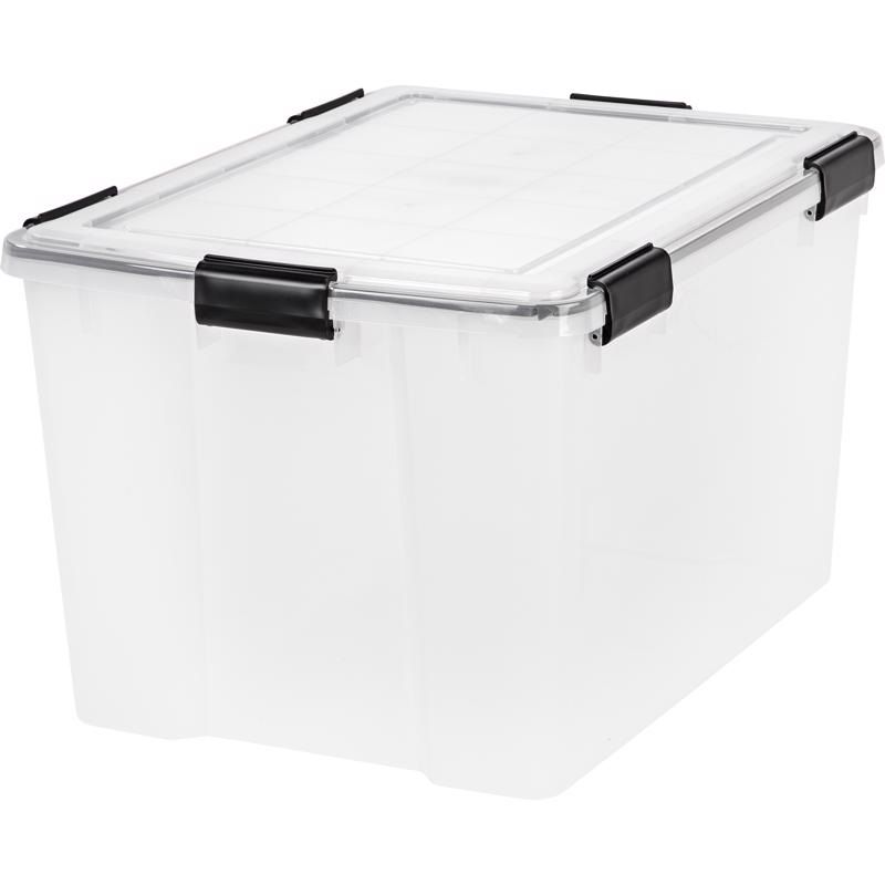 IRIS Weathertight Storage Tote Stackable 74 Qt (6498216)