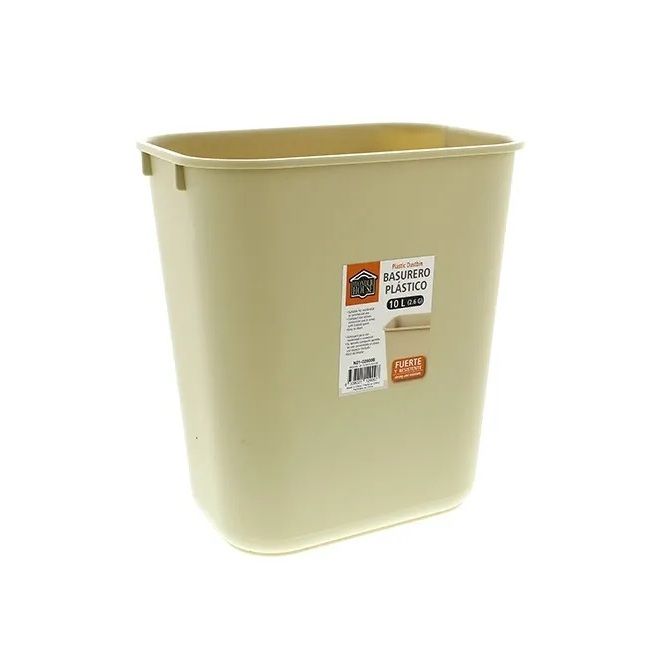 Wonder House Dust Bin Plastic Beige 10 ltr