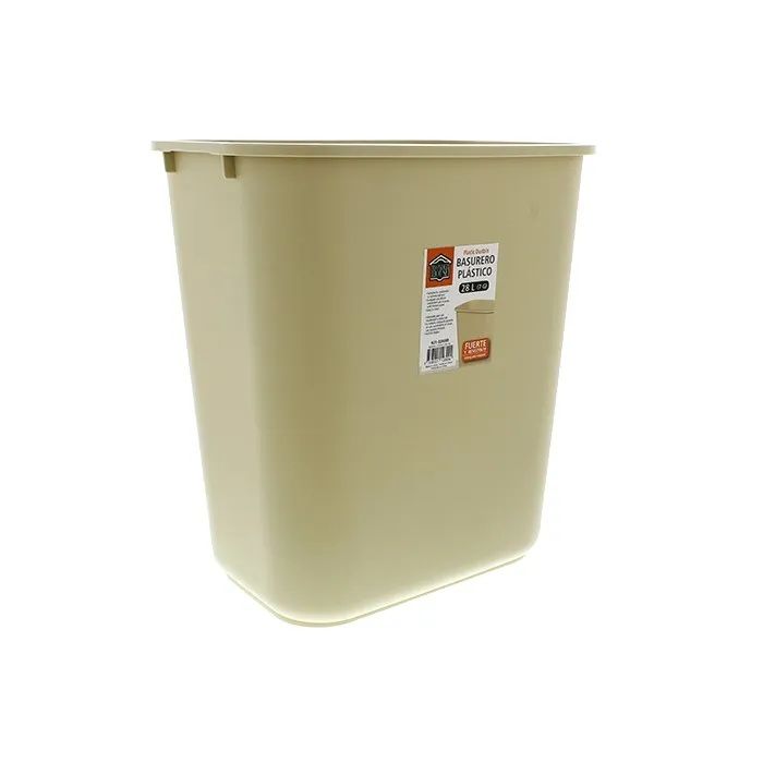 Wonder House Dust Bin Beige Plastic 28L (N21-02899B)