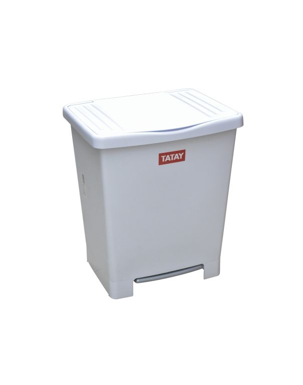 Millenium Trash Bin with Pedal White 23lt