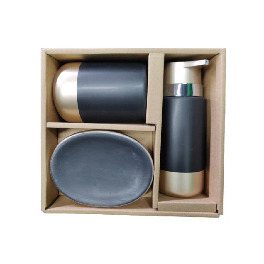 Pacific Club Bathroom Set Assorted Colours 3pc (734-35309)