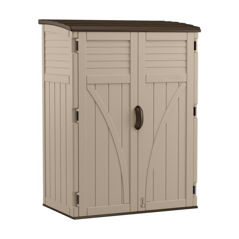 Suncast Vertical Pent Storage Shed with Floor Kit Plastic 54 cu. ft. (7509870)