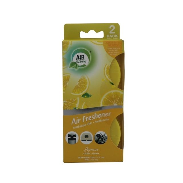 Air Fusion Air Freshener Stick on Lemon 2pk