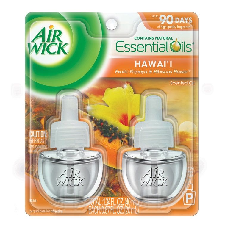 Airwick Scented Oil Hawaii 2pk 1.34oz (1608918)