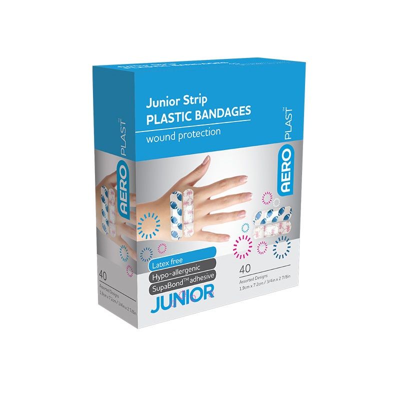 Aero Plast Junior Strip Plastic Bandages 40 pc