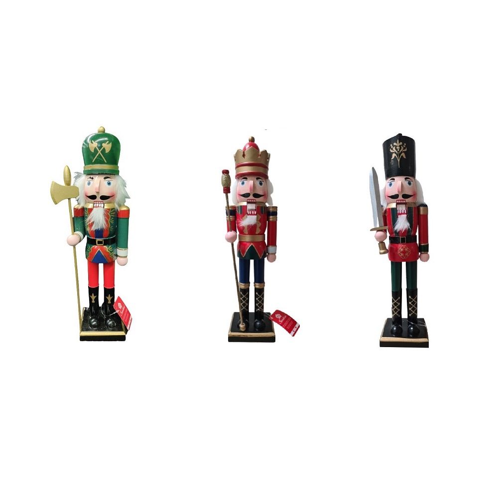 Nutcracker Wooden Hand Painted Assorted 38cm