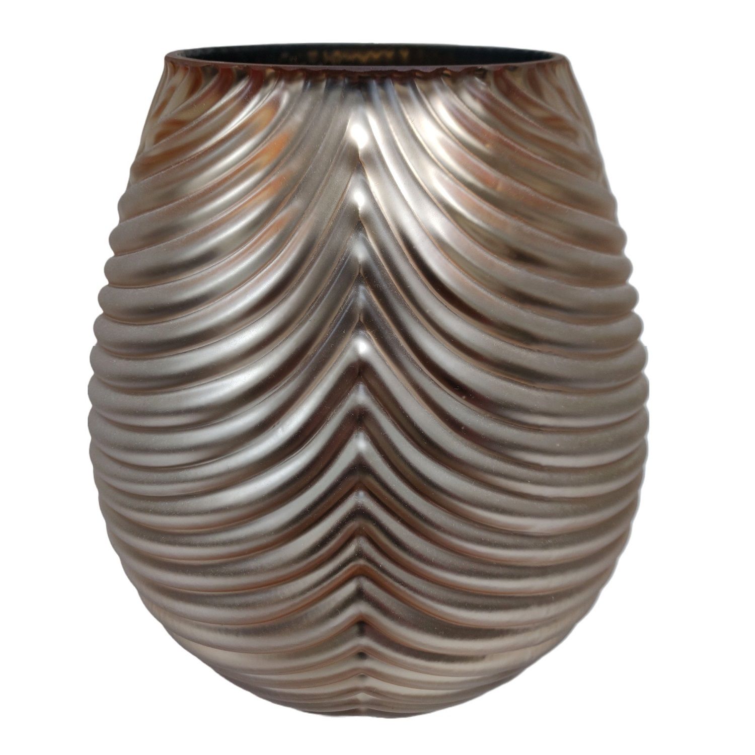 Glass Vase Golden (200-6500122)