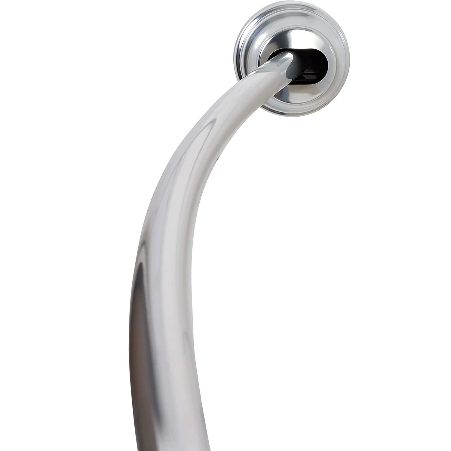 Zenna Home NeverRust Aluminum Curved Shower Rod 50-72 in. (35635ALSSL)