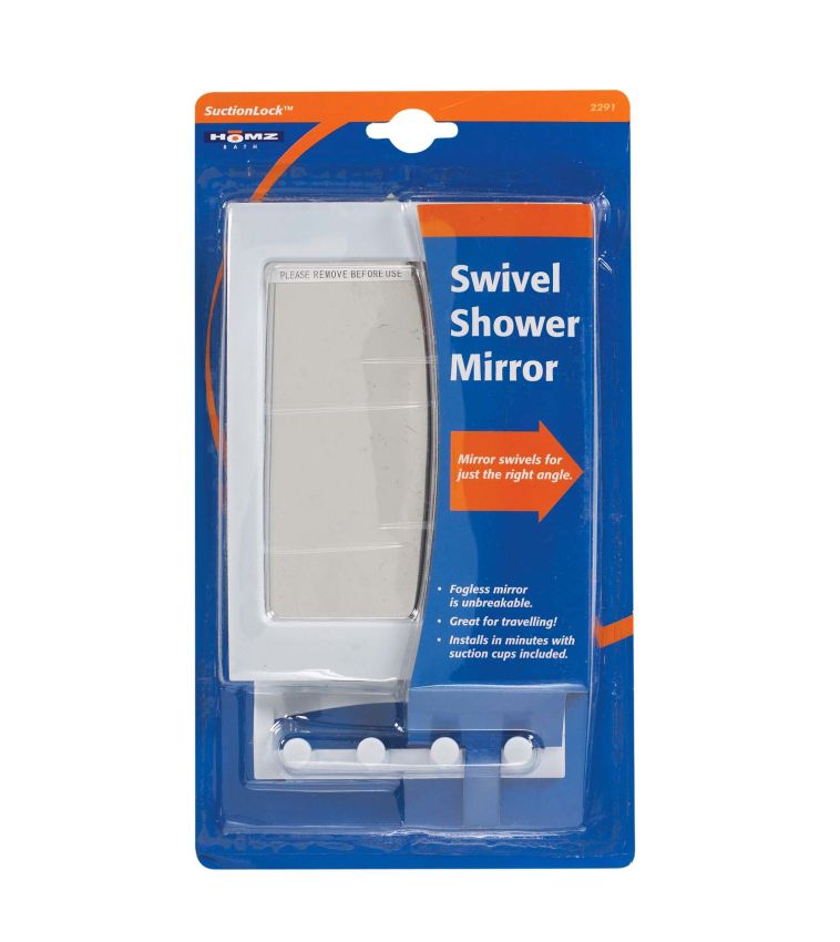 Swivel Shower Mirror White (2291)