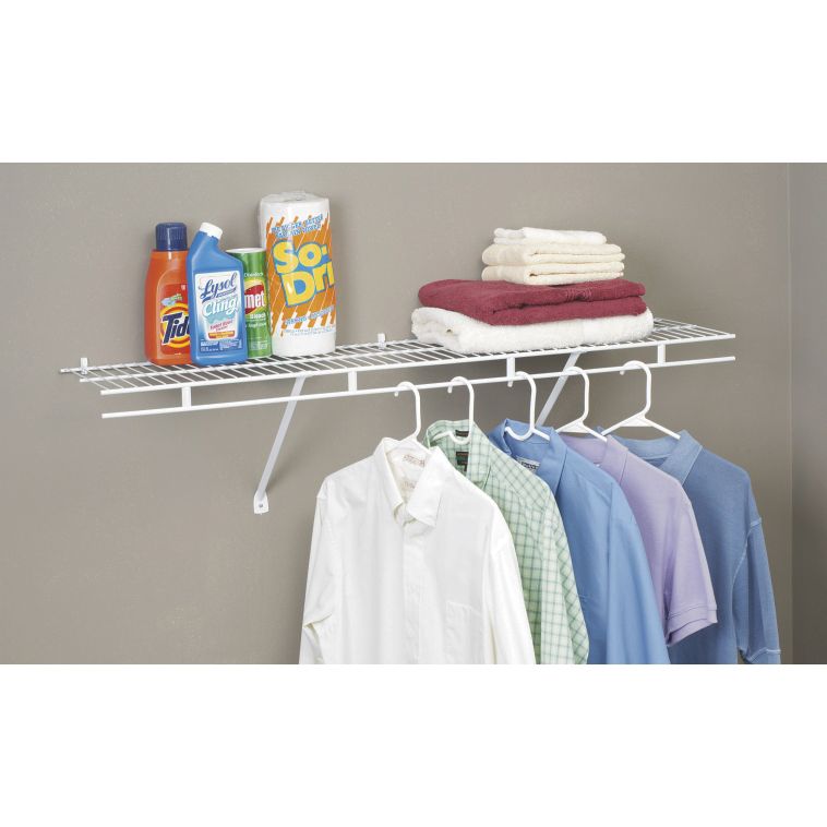 Wardrobe Shelf Kit White 48in x 12in (5249446)