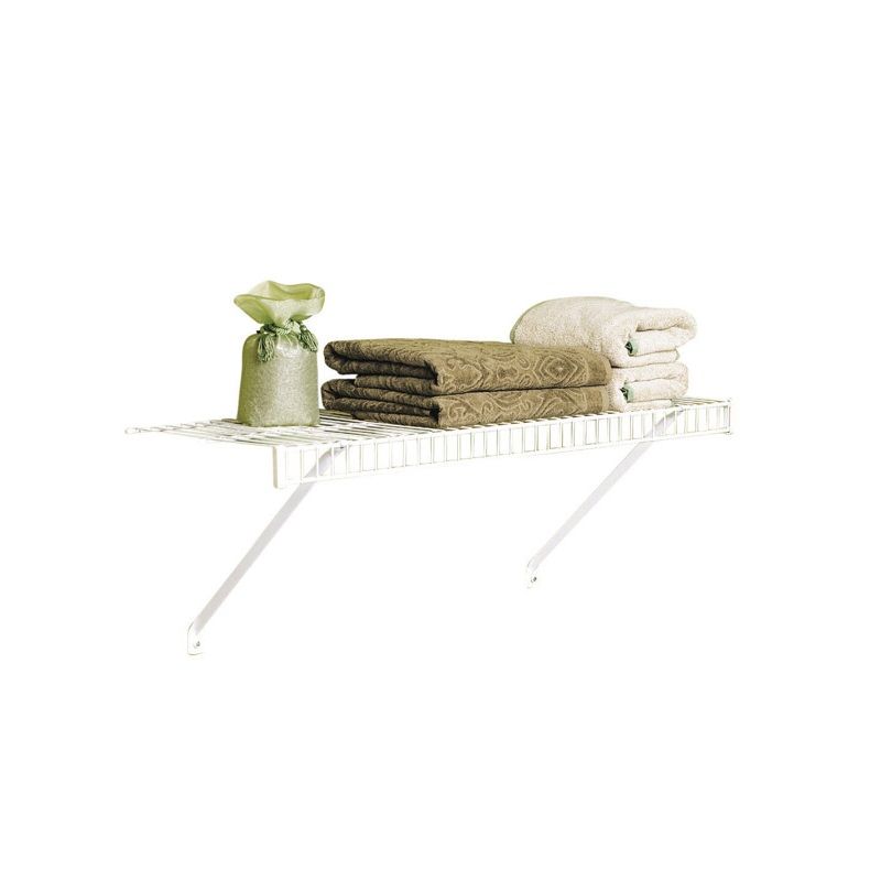 Rubbermaid Steel Shelf Linen Kit White 36inX12in