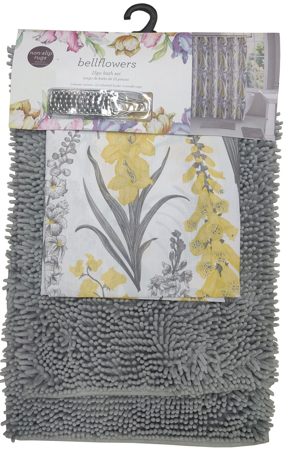 Bath Set Chenille 15pc (102223)