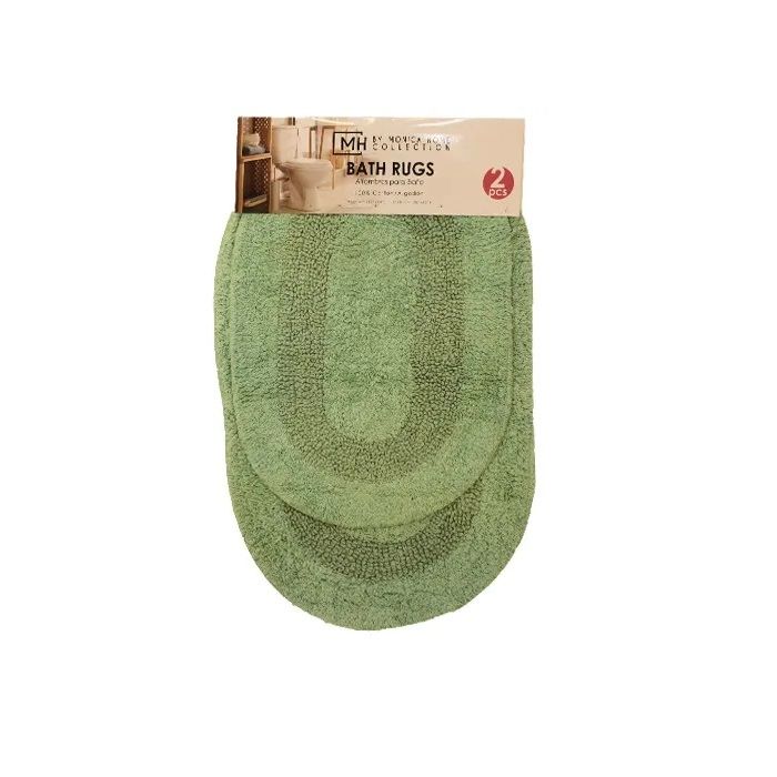 Bath Rug Oval Aqua 2pc (736-0471098)