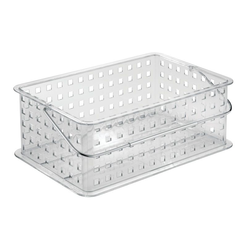 InterDesign Stackable Clear basket 5x14x8.69 in.