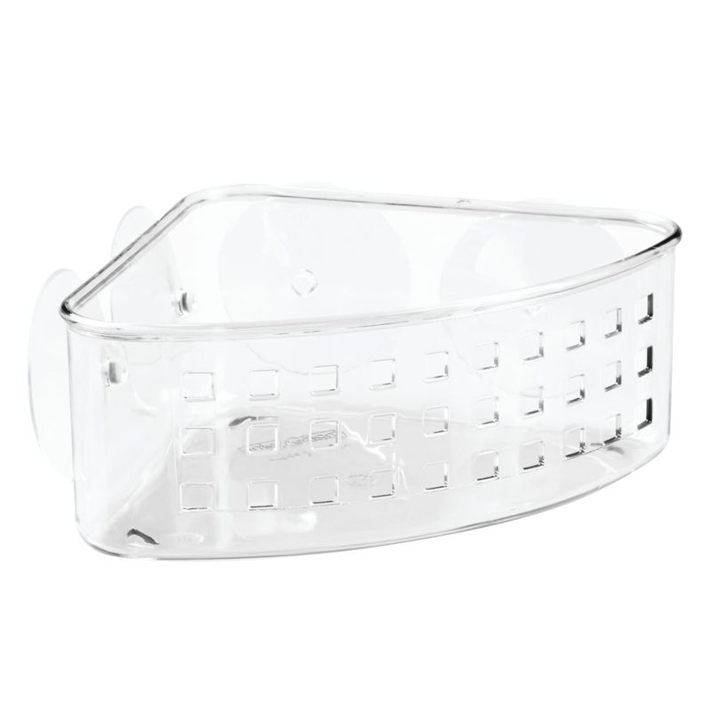 InterDesign Corner Shower Basket Clear