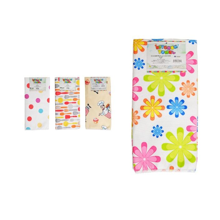 Kitchen Towel Assorted designs 16 in. x 24 in. (01-1154)