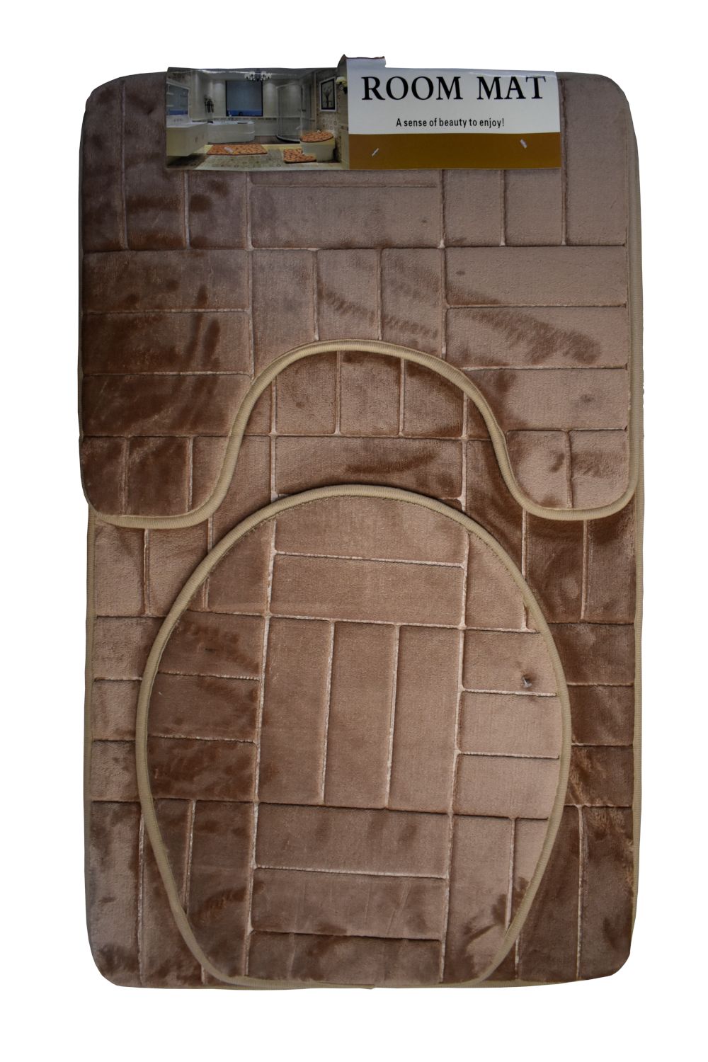 3pc Bathroom Mat Set