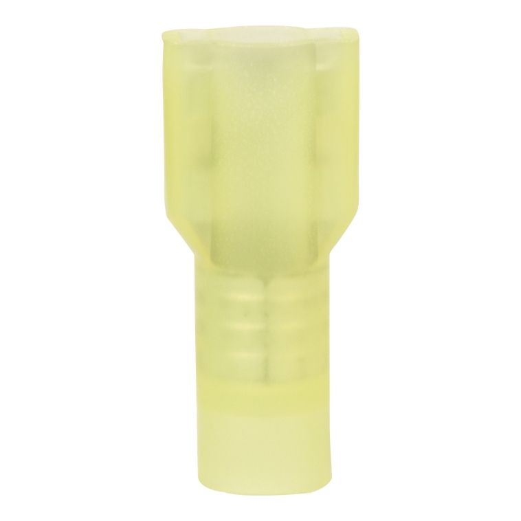 12-10 AWG Yellow Fully Insulated Female Disconnect 4pc