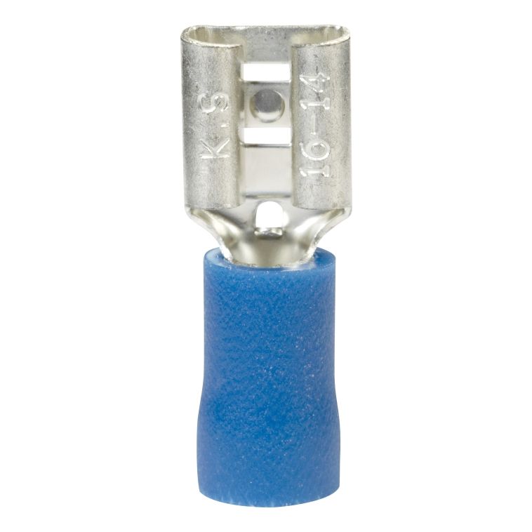 16-14 AWG Blue Insulated Female Disconnect 10pc