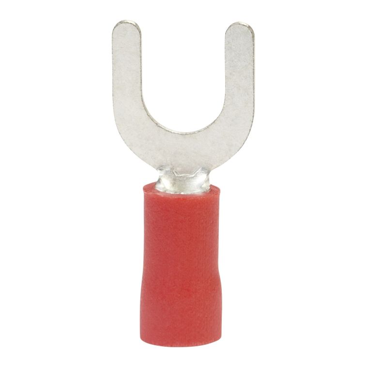 12-16 AWG Red Insulated Spade Terminal 10pc