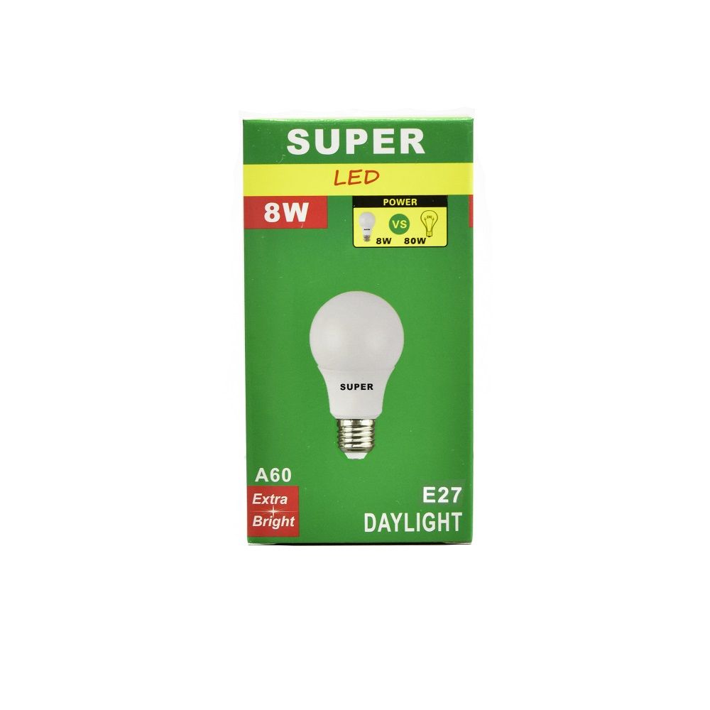 8W LED Bulb 6400k E27 Super