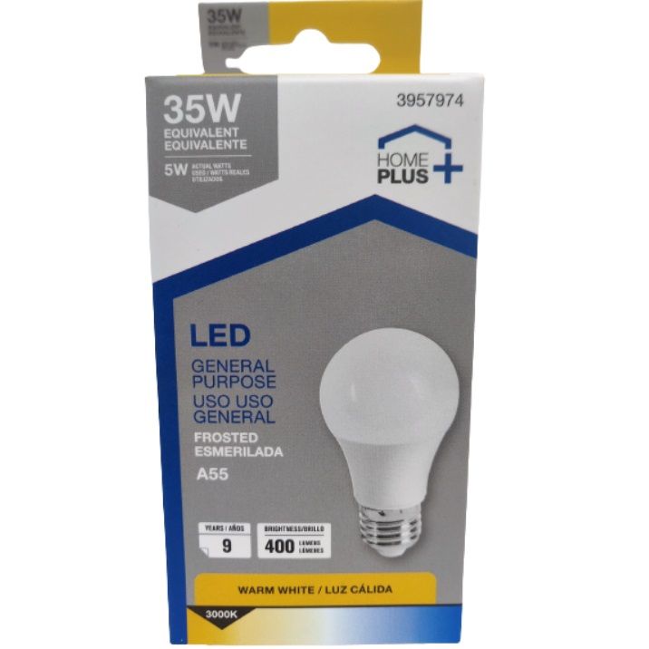 Homeplus Led Bulb Frosted A55-E27 5w (3957974)