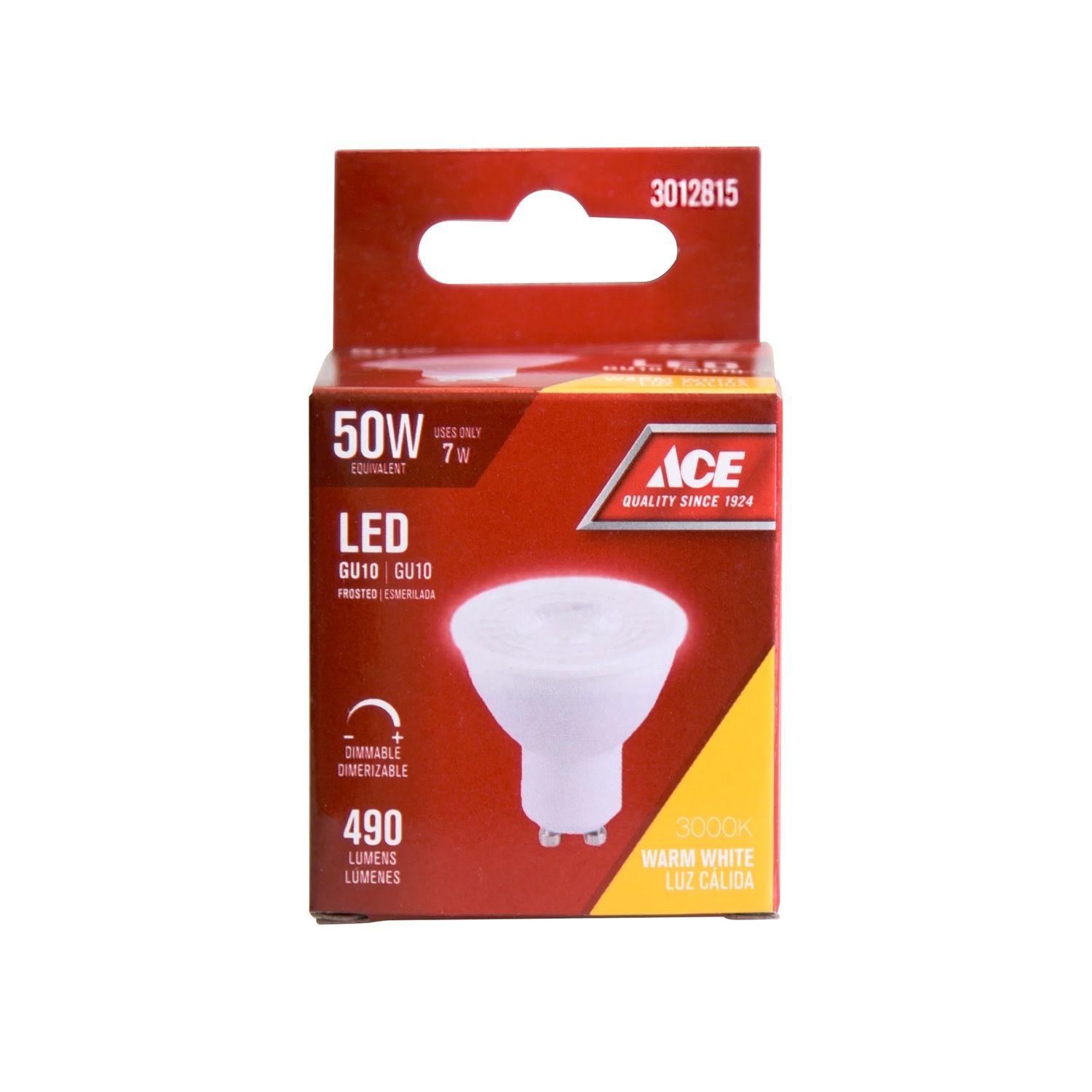 Ace LED Bulb Frosted Dimmable GU10 7W Warm White (3012815)