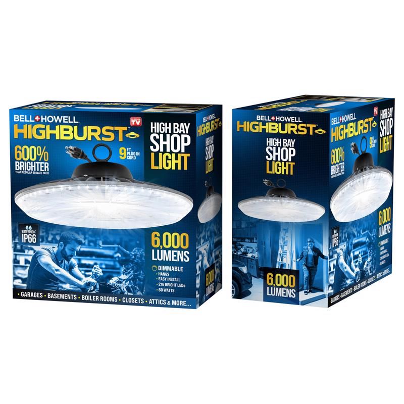 Bell & Howell Highburst Shop Light 1-Light each 55w 6.6 in