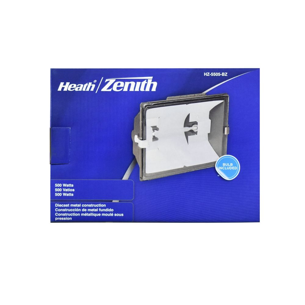 Heath Zenith On/Off Activation Halogen Outdoor Flood Light (HZ-5505-BZ)