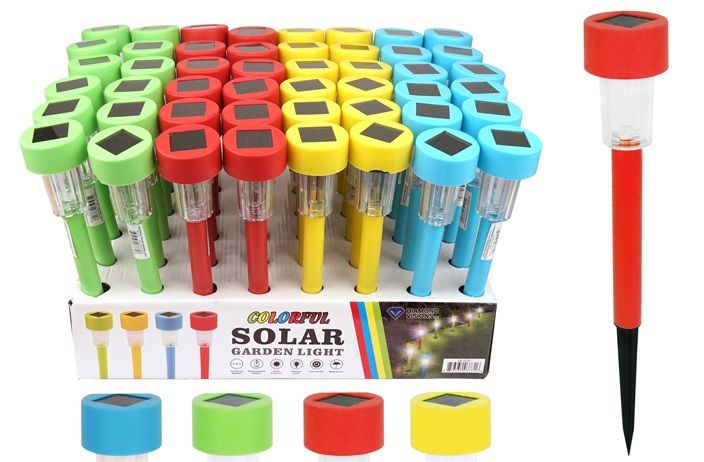 Solar Path Lights Assorted Colours (08-3731)