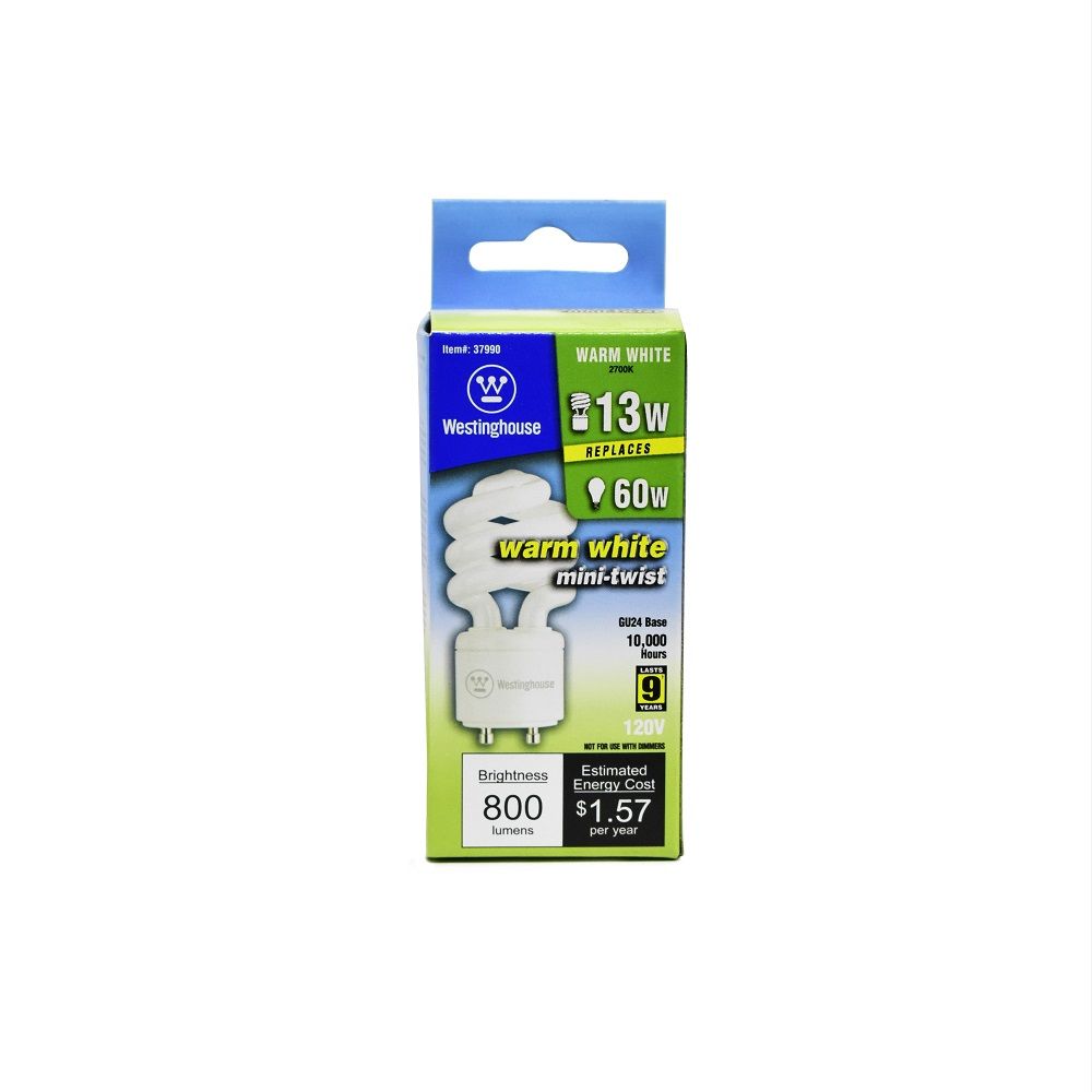 Mini-twist CFL Bulb 13W Soft White (37990)